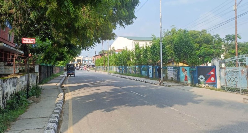 धनगढीमा रहेको एउटा सडकलाई जेनजी मार्ग नामकरण