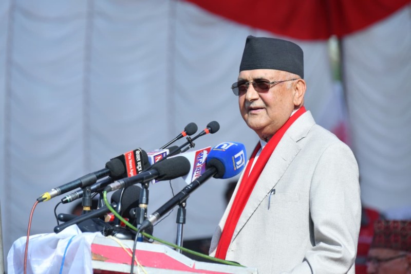 देशमा आतंक छ, शान्तिको पक्षमा उभिएकोमा सरकार रिसाएको छ : केपी ओली