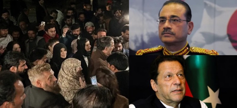 एक महिनापछि बहिनी भेट्दा जेलमा रिसले ‘चुर’ भएका इमरानले भने : यो सबै आसिम मुनिर गर्दैछन्