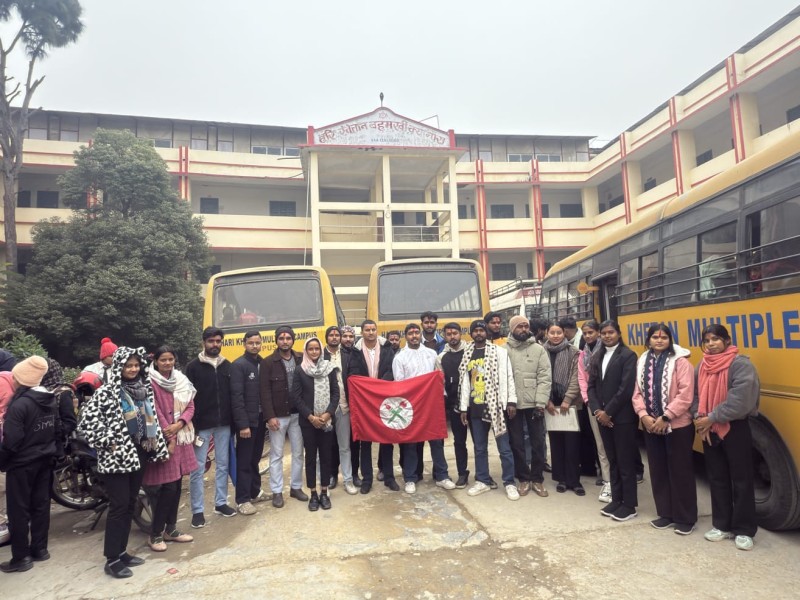 वीरगन्जमा नेपाल विद्यार्थी संघद्वारा हरिखेतान बहुमुखी क्याम्पसमा ११ सदस्यीय विद्यार्थी युनियन गठन