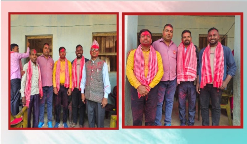 होलीको रंगसँगै एकताको सन्देश, मधुबनी विद्यालयमा मिलन समारोह