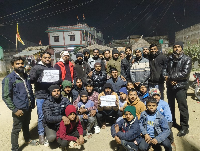 पिपरामा बङ्गलादेशमा हिन्दूमाथि दमनको विरोधमा प्रदर्शन