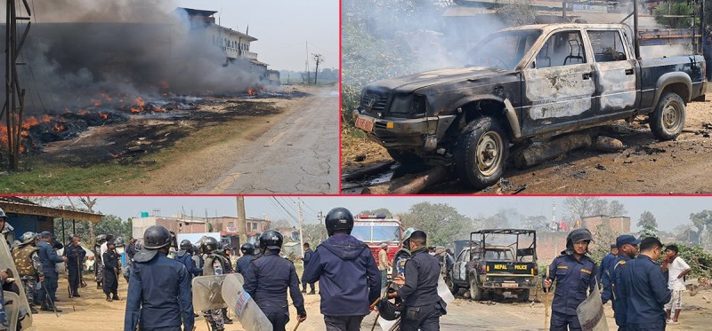 प्रेमका कारण रण मैदान बन्यो बेलासपुरः झडपदेखि प्रहरीको गाडीमा आगजनीसम्म
