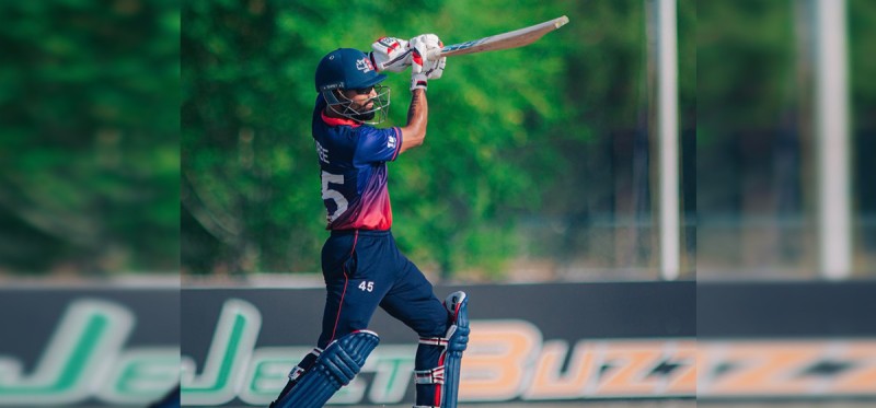 अमेरिकाविरुद्ध दिपेन्द्रको अर्ध सतक