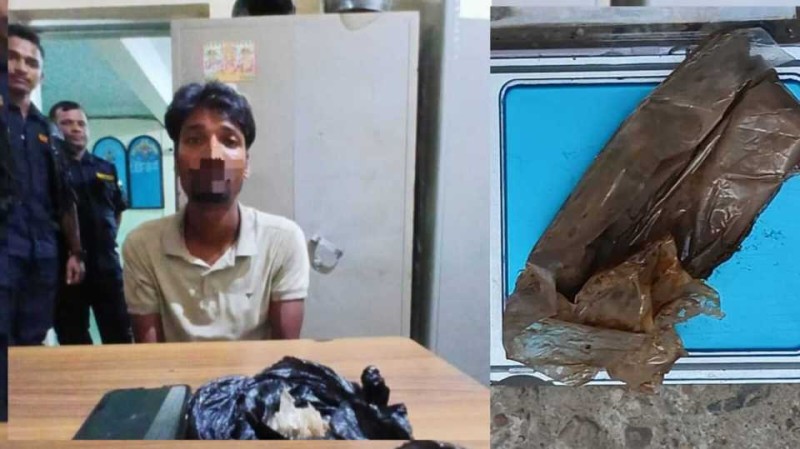 वीरगन्जमा आँप बेच्ने भारतीय नागरिक २७ ग्रामभन्दा बढी ब्राउन सुगरसहित पक्राउ