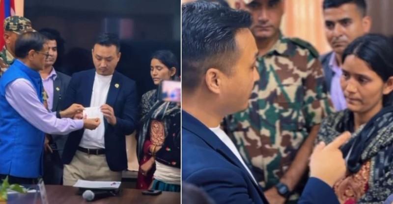 गणेश नेपालीकी श्रीमतीले पाइन् नागरिकताको प्रमाणपत्र