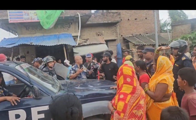 मोटरसाइकल नियन्त्रणको विषयमा बिन्दबासिनीमा तनाव, स्थानीयद्वारा सशस्त्र प्रहरीको कार्यशैलीप्रति विरोध