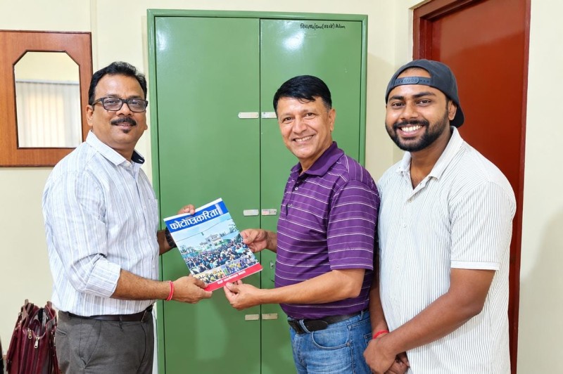 भारतीय महावाणिज्यदूतावासका कन्सुल मनीष दाससँग नेपाल फोटो पत्रकार महासंघको शिष्टाचार भेटघाट