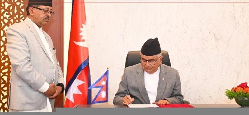 राष्ट्रपति पाैडेलले जारी गरे दुई वटा अध्यादेश