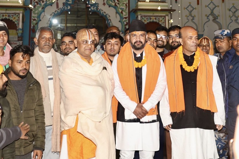 बालेनले गरे जानकी मन्दिरको दर्शन