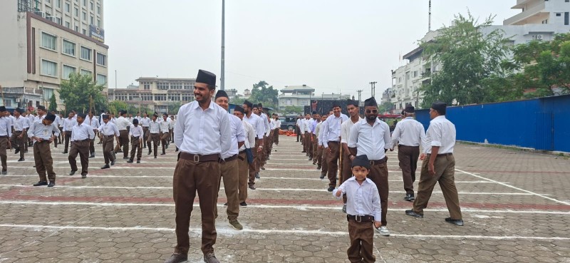 वीरगन्जमा हिन्दू स्वयंसेवक संघको ७ दिने प्रशिक्षण सम्पन्न, महानगरमा भव्य र्‍याली