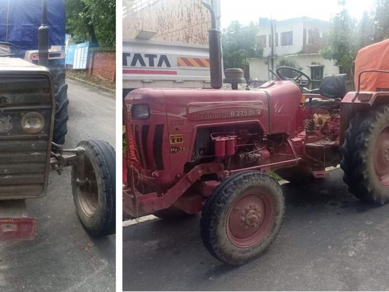 केराउ र स्याउ लोड रहेका २ वटा ट्याक्टर सहित १ वटा ट्रक प्रहरी नियन्त्रणमा।
