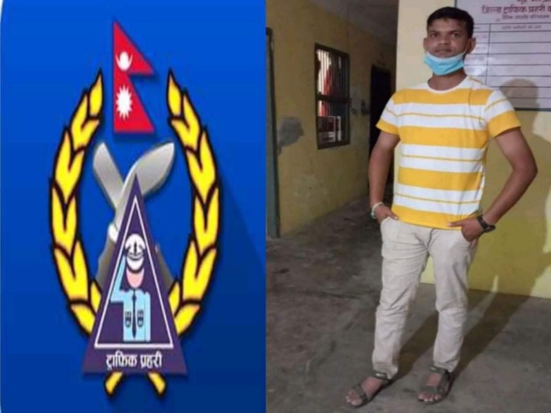 गण्डक चौकमा ट्राफिक प्रहरी झा र यादवले सवारीसाधन चालकहरुलाई सास्ती दिई रकम असुल्दै 