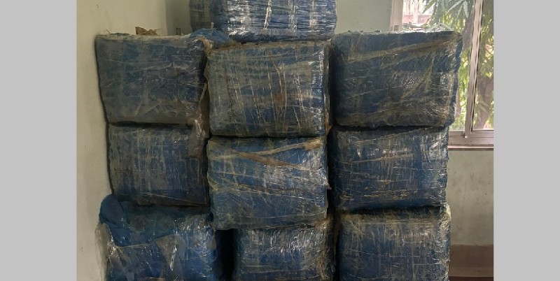 आठ क्विन्टलभन्दा बढी गाँजासहित चालक पक्राउ