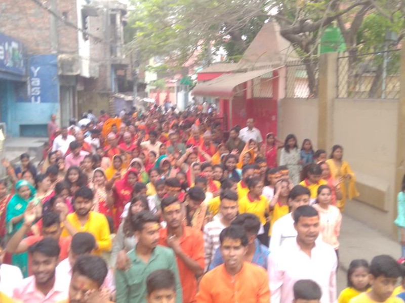 वीरगञ्जको कुमारी माई मन्दिरमा मुर्ती बसाइयो ।