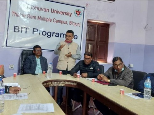 ठाकुरराम बहुमुखी क्याम्पस बिरगंजमा सूचना प्रविधिको स्नातक तह अध्ययन गर्न पाईने ।