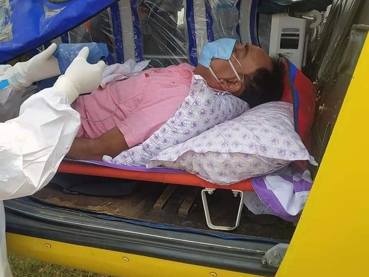 प्रदेश सभा सदस्य शर्मालाई थप उपचारका लागि हेलिकप्टरमार्फत काठमाण्डौ लगियो।