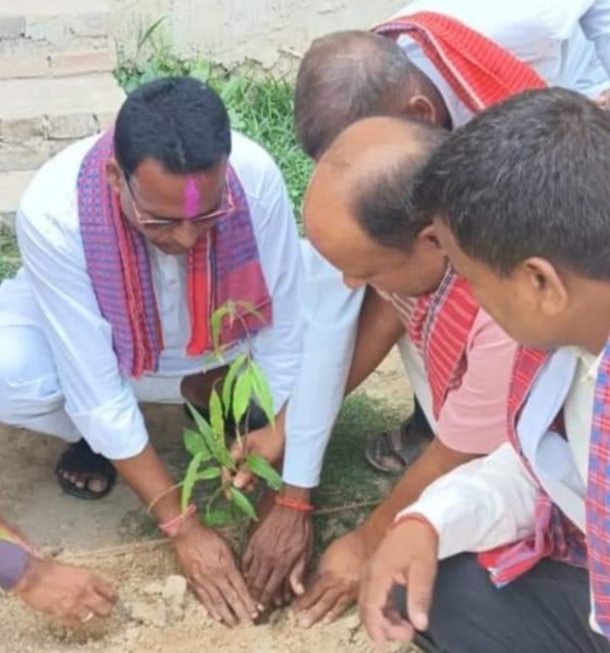 पोखरीयाको महोवनी पदमा माविमा वृक्षारोपण कार्यक्रम सम्पन्न । 