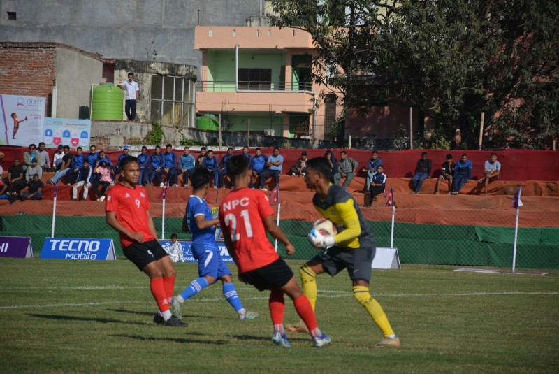 बाग्मतिलाई हराउँदै नेपाल पुलिस क्लब सेमिफाईनलमा