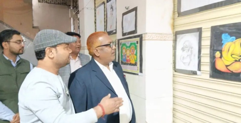 वीरगंजमा तिन दिने चित्रकला प्रर्दशनी कार्यक्रम सुरु