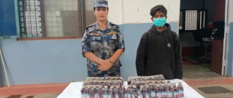 वीरगन्ज नाकाबाट बाेरामा लुकाएर लागू ओैषध भित्र्याउँदै गरेका एक बालक पक्राउ