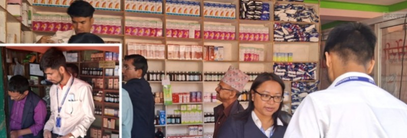 सल्यानमा २० वटा फार्मेसीमा आठ लाख मूल्यको म्याद सकिएका औषधि बरामद