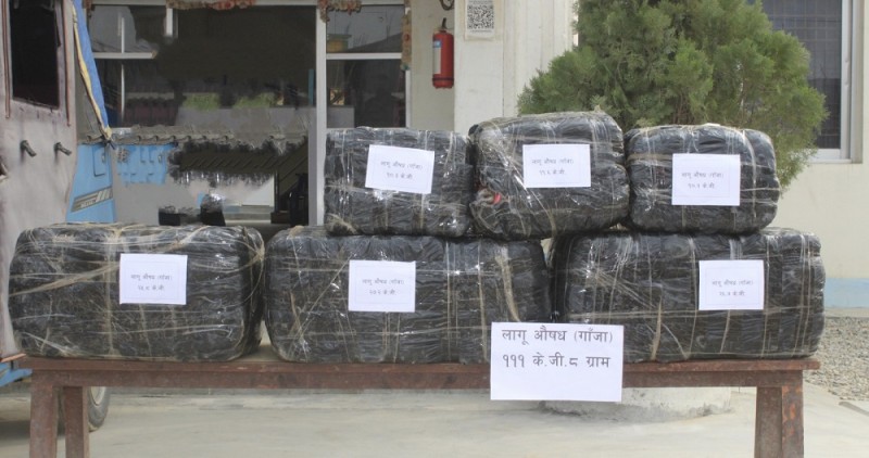 सप्तरीमा एक क्विन्टलभन्दा बढी लागुऔषधसहित दुई पक्राउ