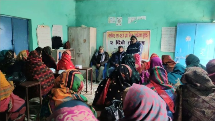 गर्दौलमा बालविवाह तथा दाईजो प्रथा विरुद्ध जनचेतना मुलक तालिम सम्पन्न।