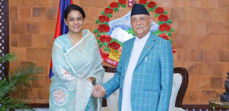 प्रधानमन्त्री केपी शर्मा ओलीसँग नेपाल भ्रमणमा रहेका बंगलादेशकी मन्त्रीबीच ऊर्जा सहकार्य छलफल