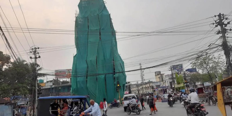 घुम्टोमा घण्टाघर : मर्मतसम्भार शीघ्र पूरा गर्न वीरगञ्जवासीको माग