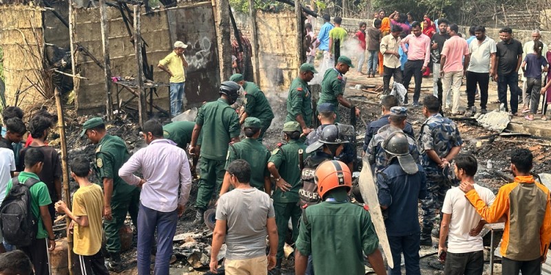 आगलागीबाट सात घर जलेर नष्ट