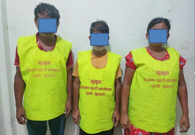 ६ वर्षीया बालिकालाई अपहरण गरेको आरोपमा तीन जना पक्राउ