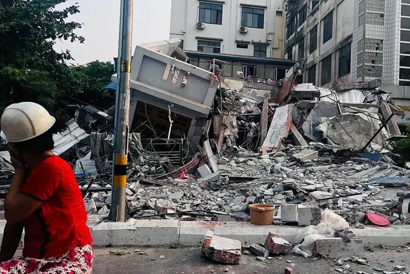 शक्तिशाली भूकम्पका कारण म्यानमार र थाइल्याण्डमा ज्यान गुमाउनेको सङ्ख्या एक सय ४४ पुग्यो