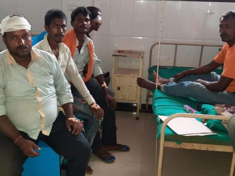 बिधार्थी भर्ना गर्ने निहुँमा रौतहटको माधबनारायणमा झडप दर्जनौ घाइते।