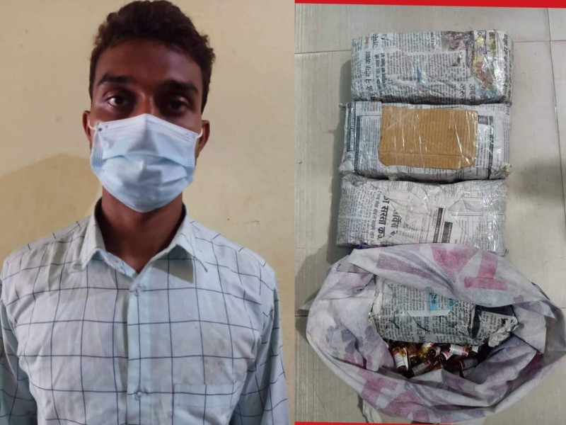 लागूऔषधसहित बीरगञ्ज रामगढवाका एक जना पक्राउ।