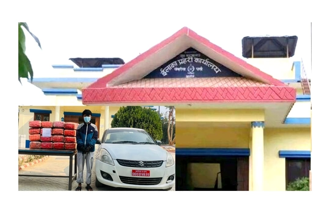संयुक्त सुरक्षा टोलीको सफलता : पर्सामा १ क्विन्टल २८ किलो गाँजा सहित चालक पक्राउ