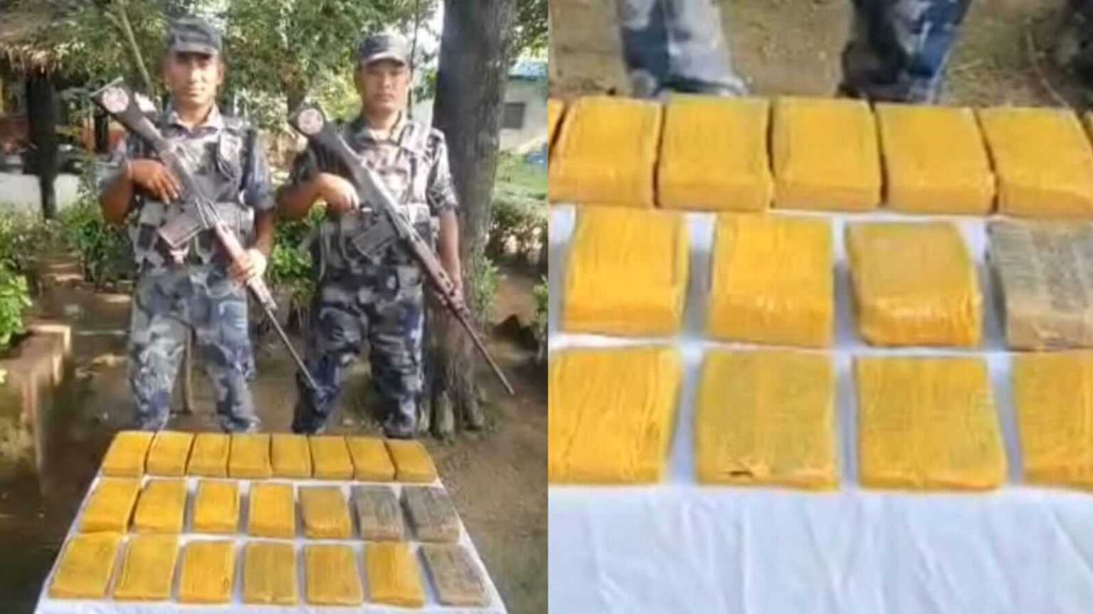 मनन्पुर गाँउमा रहेको बाख्राको खोरबाट १९ किलो १२६ ग्राम चरेस बरामद