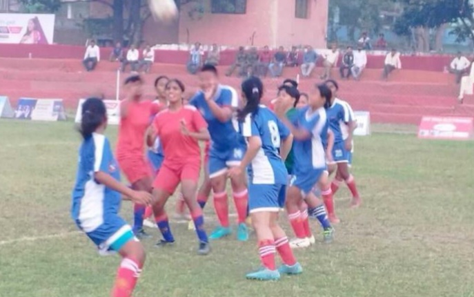 नेपाल  र भारत महिला फुटबल टिमबिच भएको मैत्रीपूर्ण खेलमा नेपाल विजयी