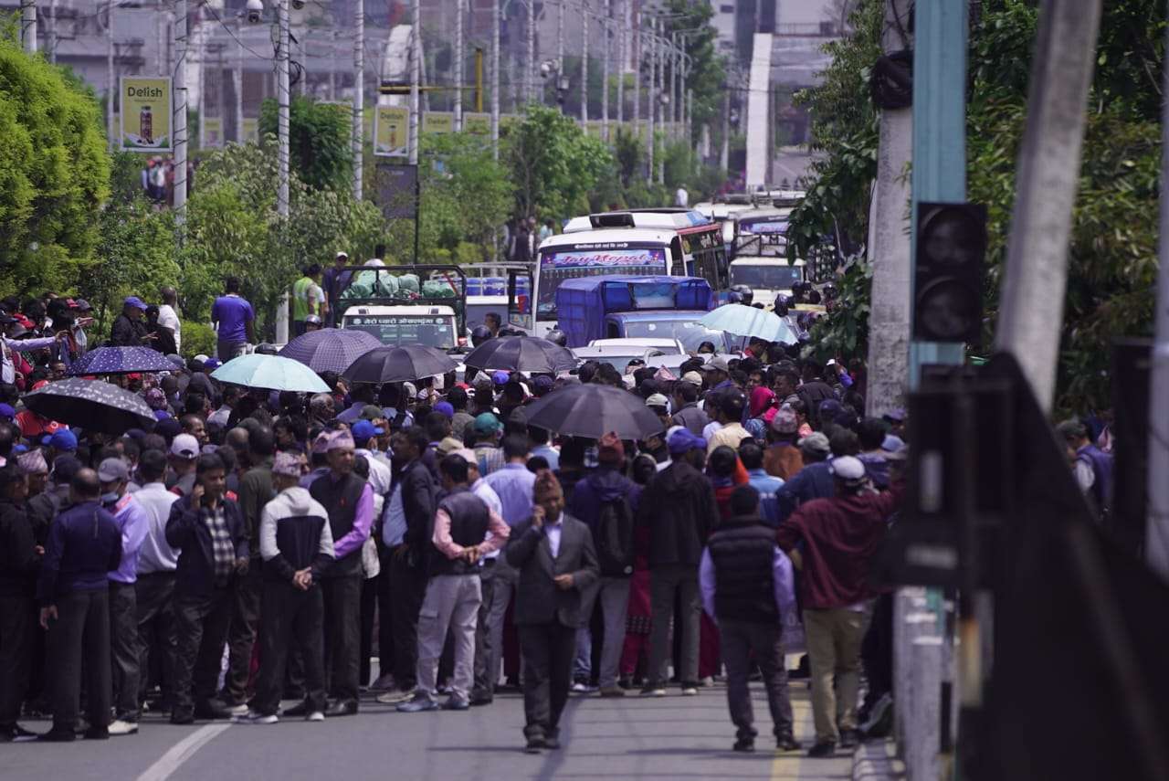 शिक्षकहरुको आन्दोलनले काठमाडौंको सडक अस्तव्यस्त